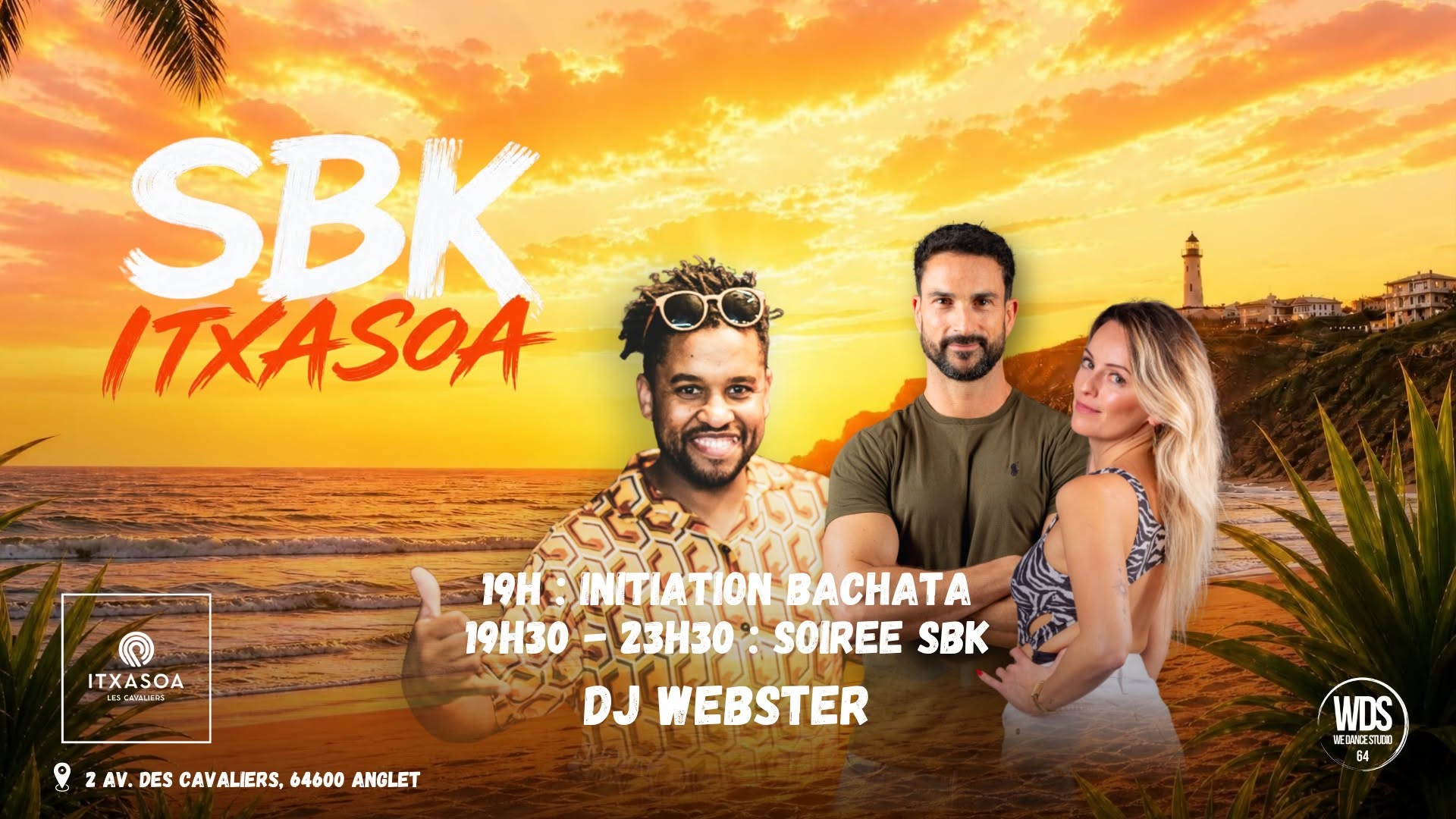 Bachata & Soirée SBK _ Itxasoa Anglet _ Plage des Cavaliers