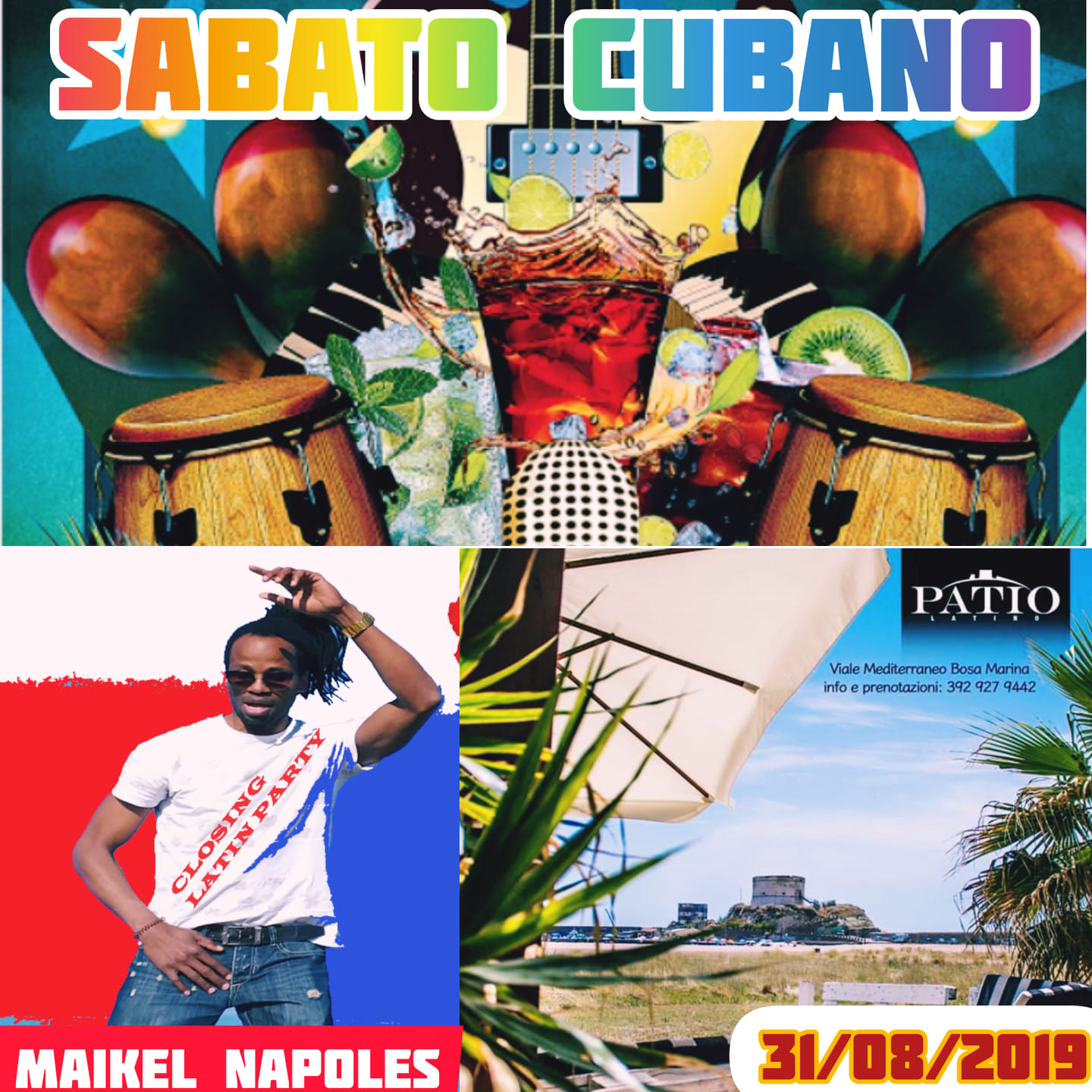 SABATO CUBANO PATIO LATINO MAIKEL NAPOLES!