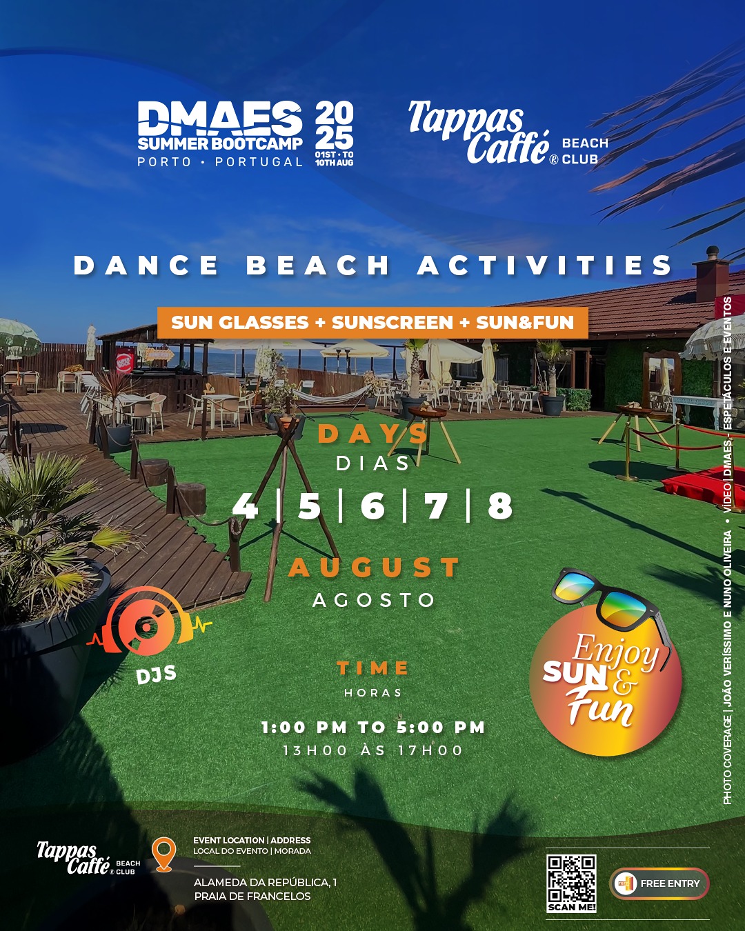 DMAES SUMMER BOOTCAMP - ๐ถ DANCE BEACH ACTIVITIES @ Tappas Caffe - BEACH CLUB