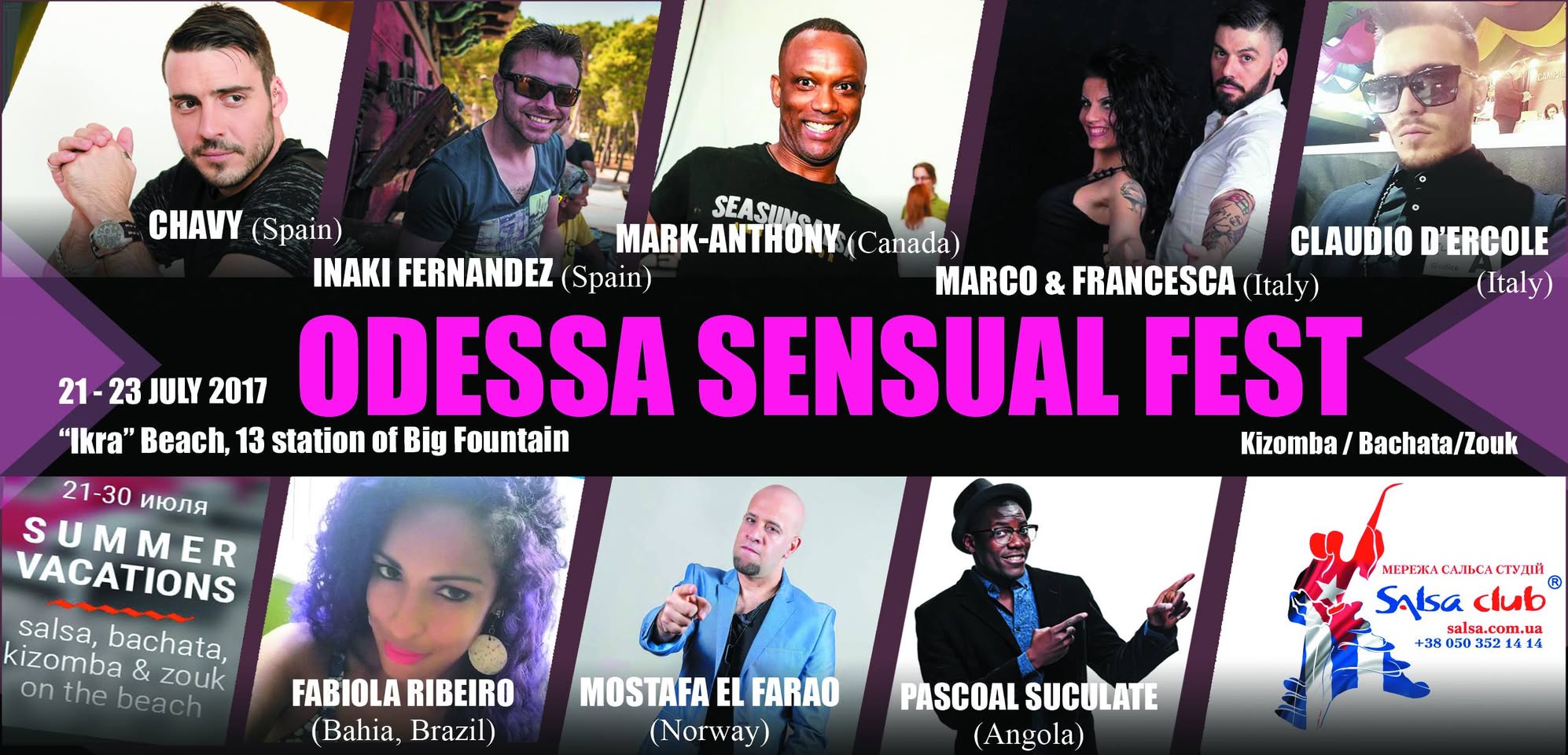 Odessa Summer Vacation: Sensual FEST 21-23 July "Ikra Beach"