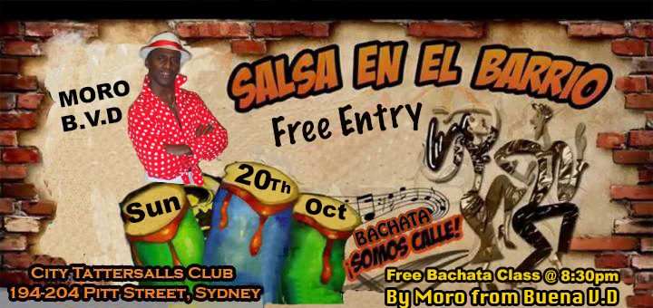 Salsa En El Barrio Sunday every Second Sunday SUN 20Th OCT