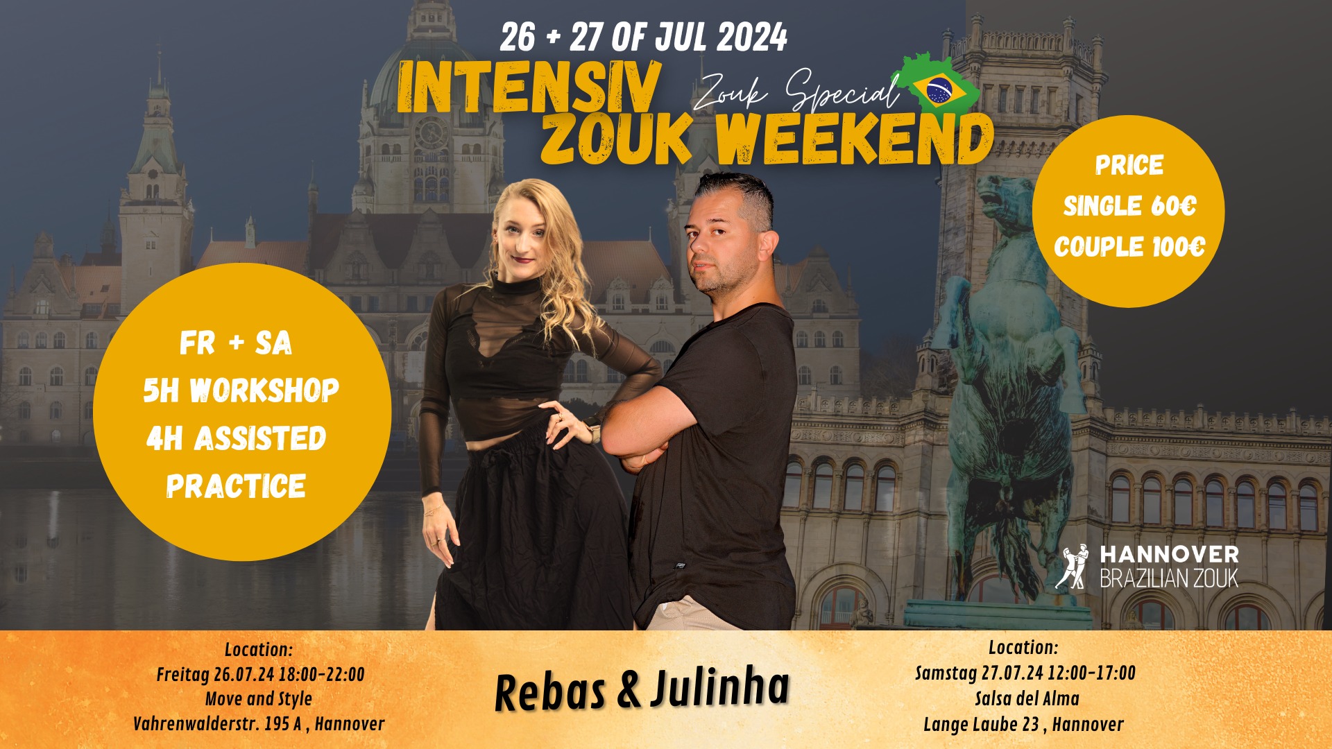 Intensive Zouk Weekend With Julinha & Rebas