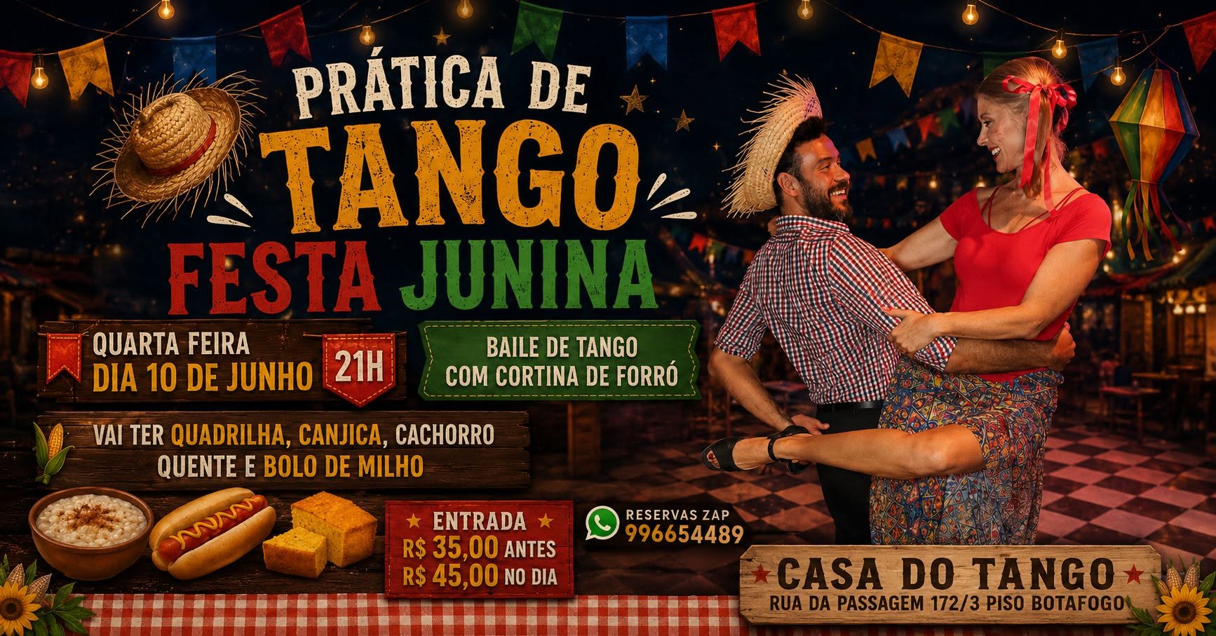 Festa Junina na Casa do Tango