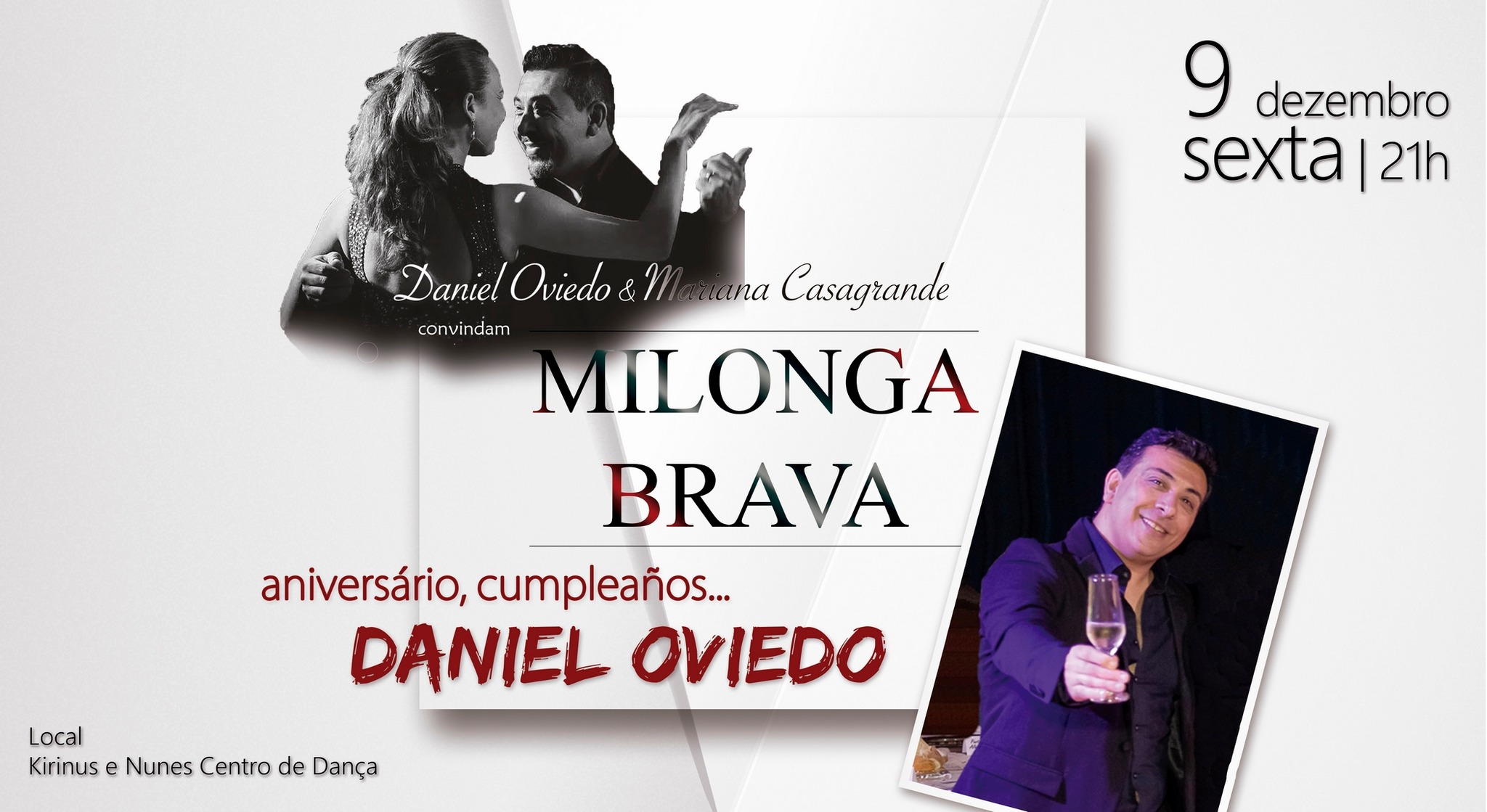 MILONGA BRAVA - Aniversário, Cumpleaños, do professor Daniel Oviedo