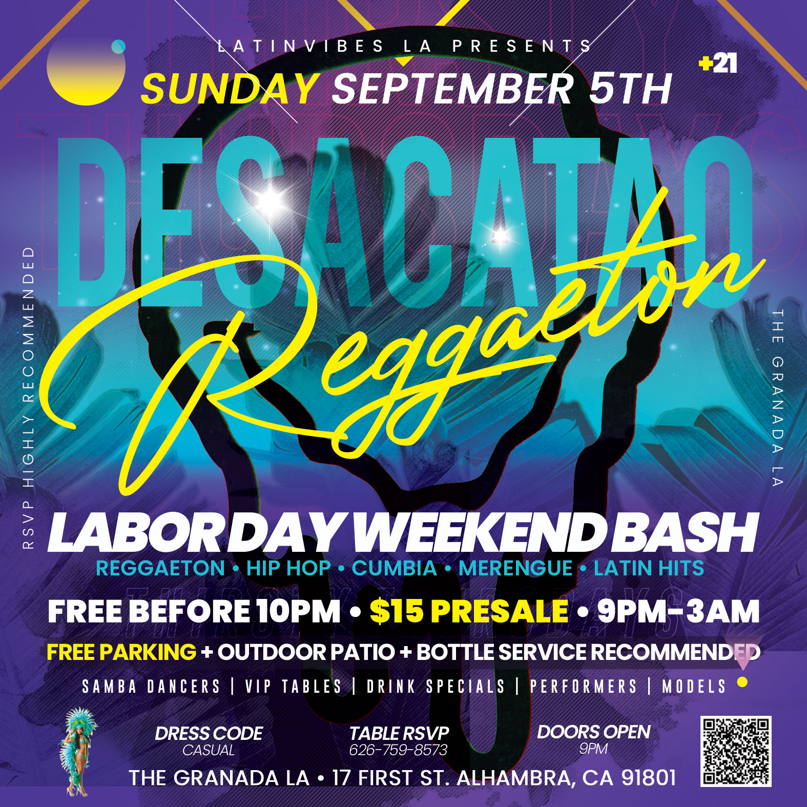 DESACATAO Reggaeton Labor Day Weekend Bash