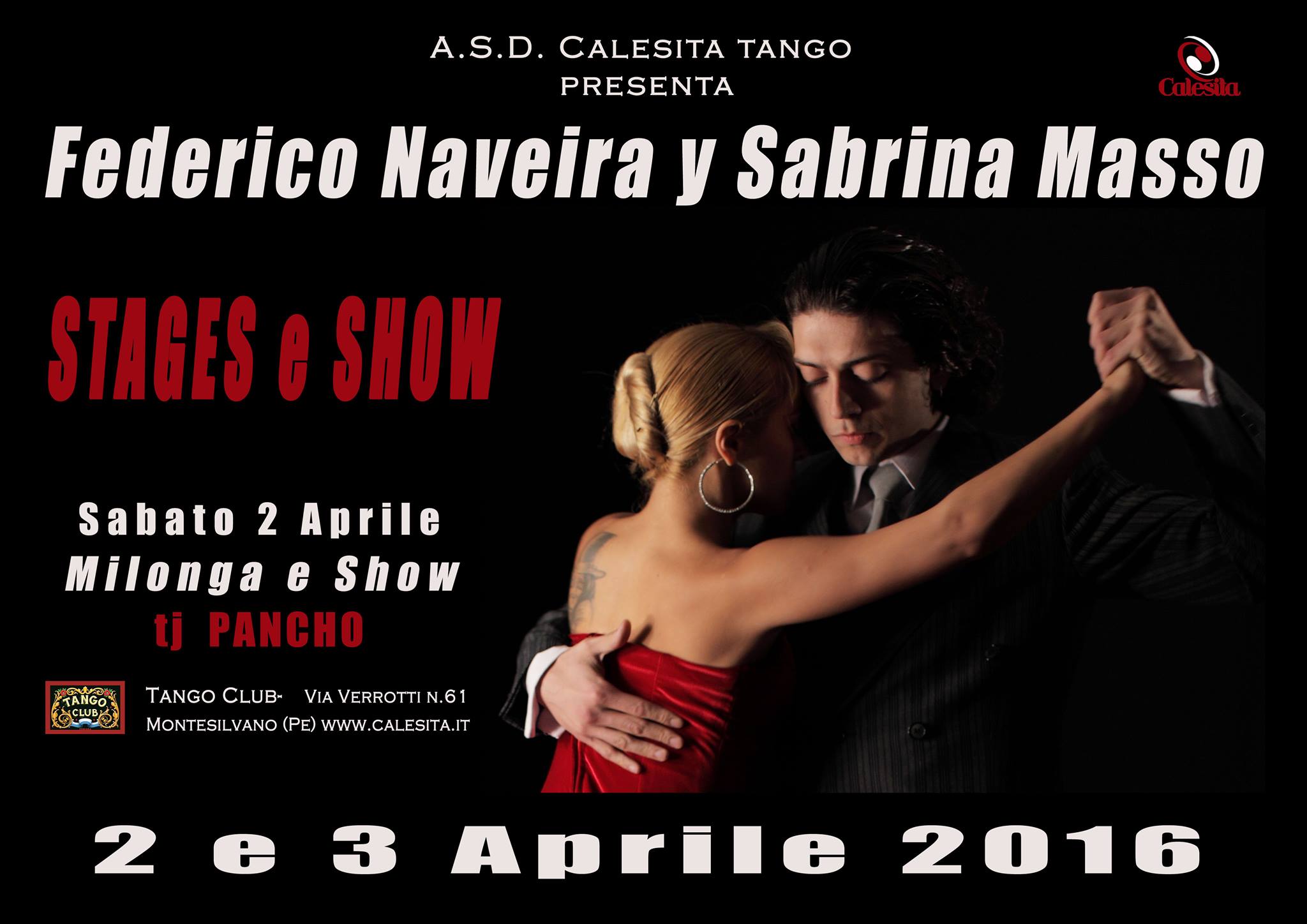 Federico Naveira y Sabrina Masso a Pescara 2-3 aprile 2016
