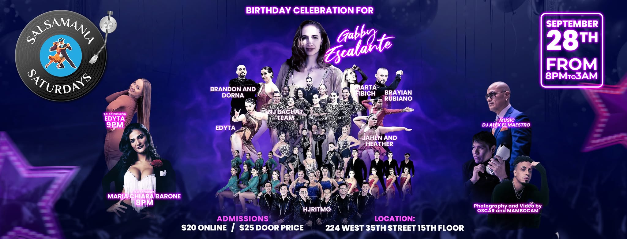 SALSAMANIA SATURDAYS SEPTEMBER 28TH