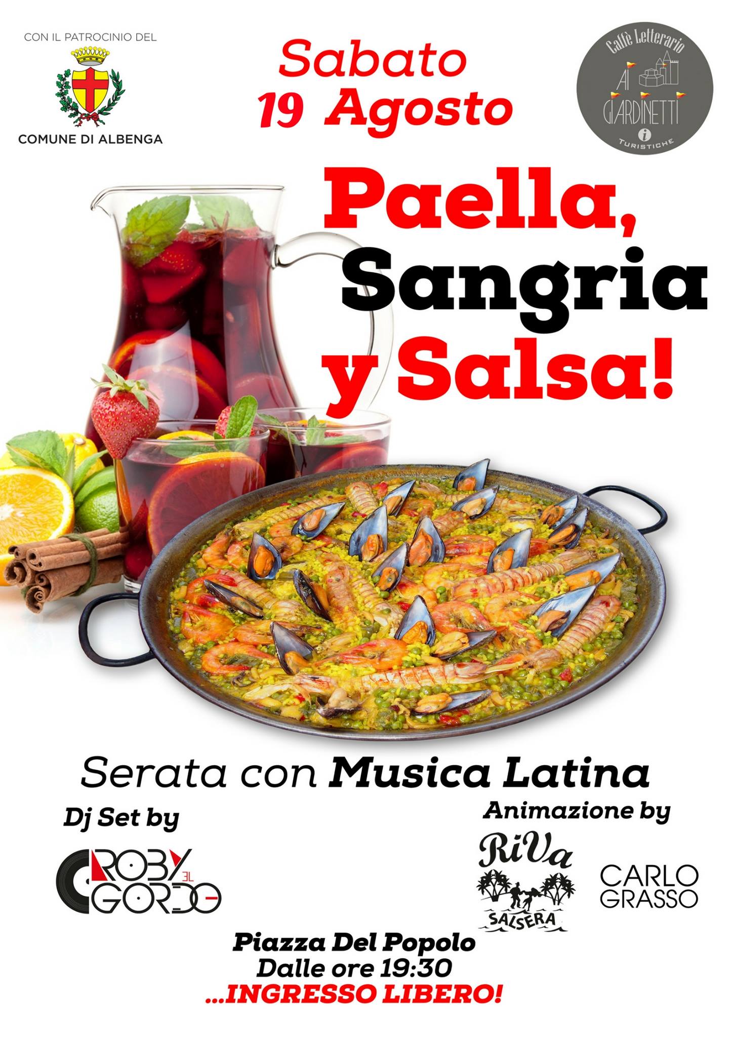 Fiesta Latina - Sabato Latino in Piazza del Popolo ad Albenga