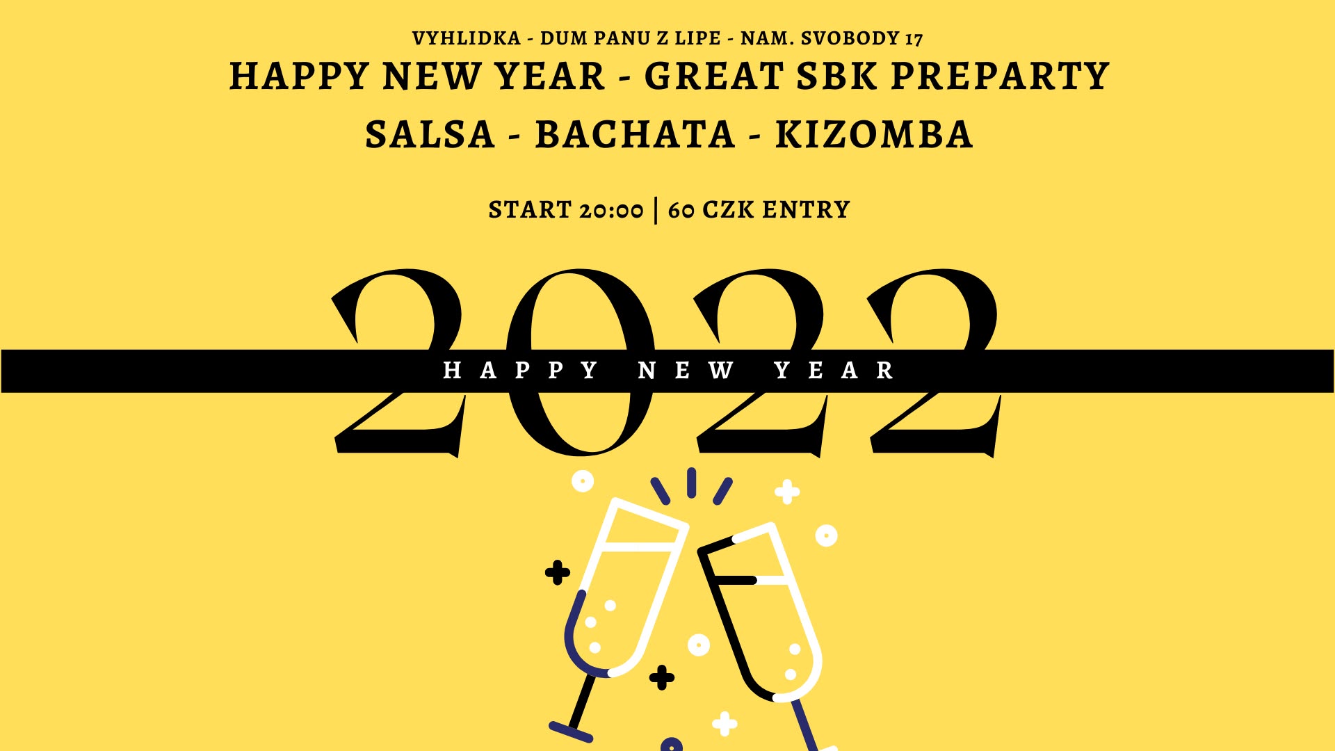 Předsilvestrovská SBK party na Vyhlídce - Salsa Bachata Kizomba