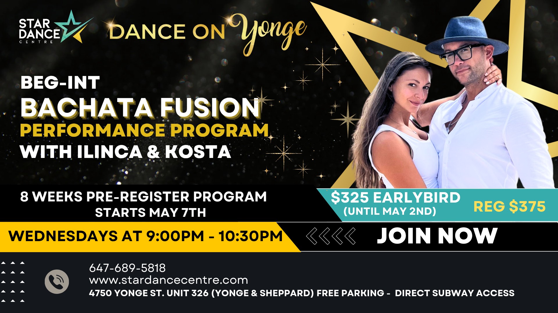 Bachata Fusion Performance Program - Beg-Int with Kosta & Ilinca