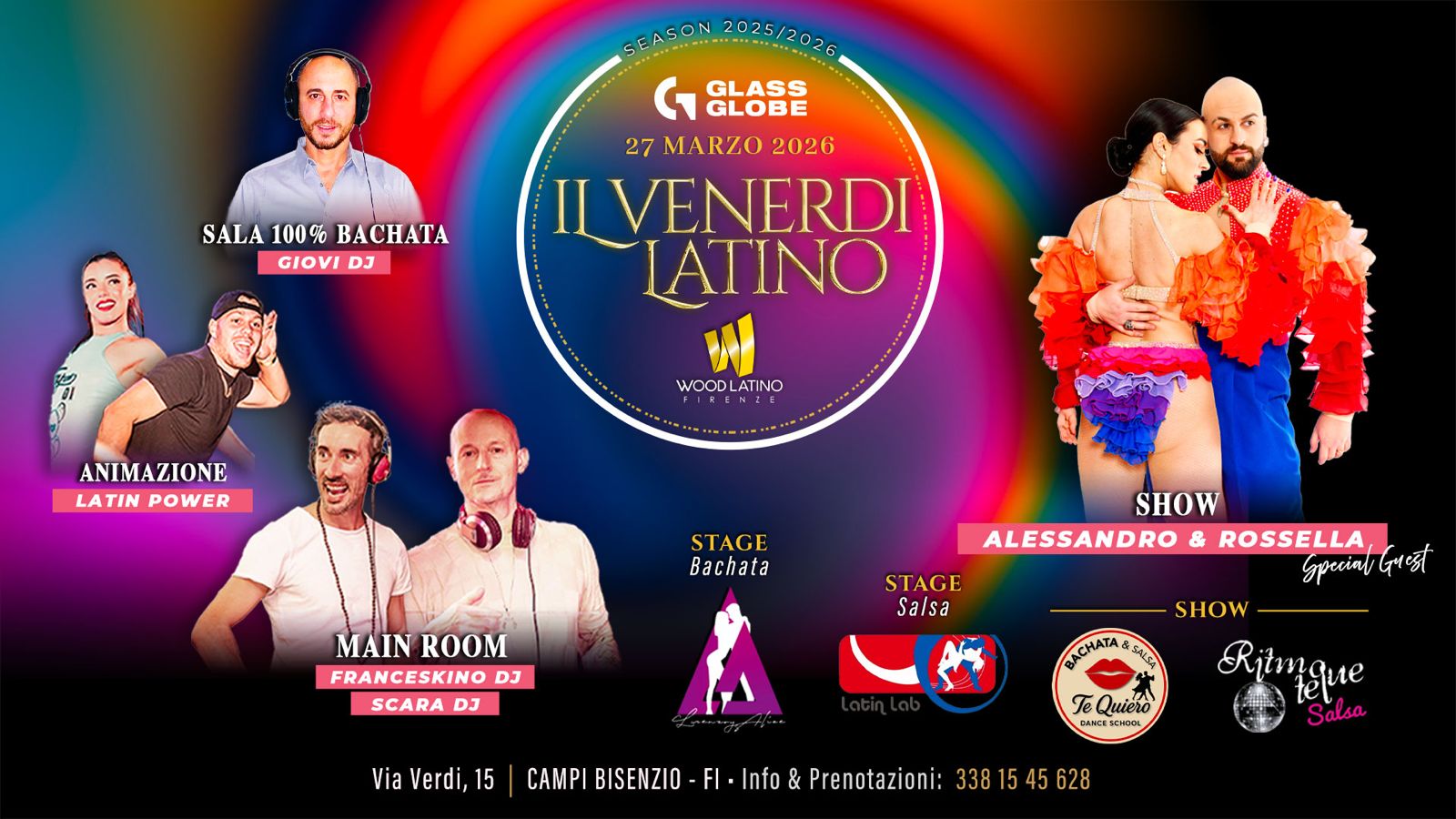IL VENERDì LATINO @ GLASS GLOBE by Wood Latino