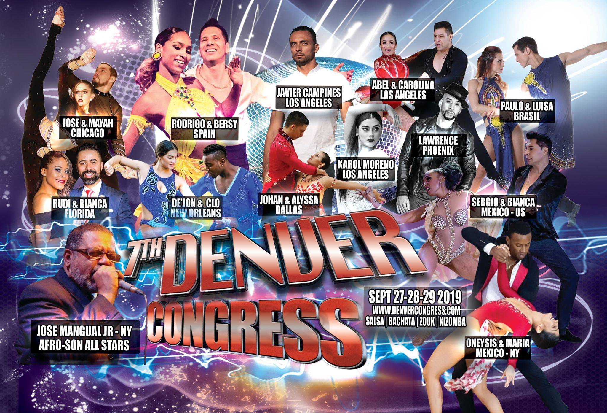 7th Annual Denver Salsa, Bachata, Zouk Kizomba Congress!