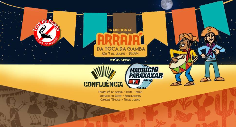 Tradicionar Arraiá com Banda Confluência e Mauricio Paraxaxar