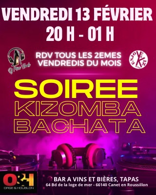Soirée KIZOMBA - BACHATA - Orge & Houblon à Canet