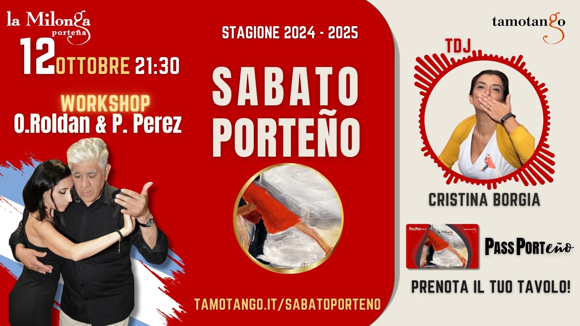 Sabato Porteรฑo - TDJ Cristina Borgia - Workshop Osvaldo Roldan - Paola Perez