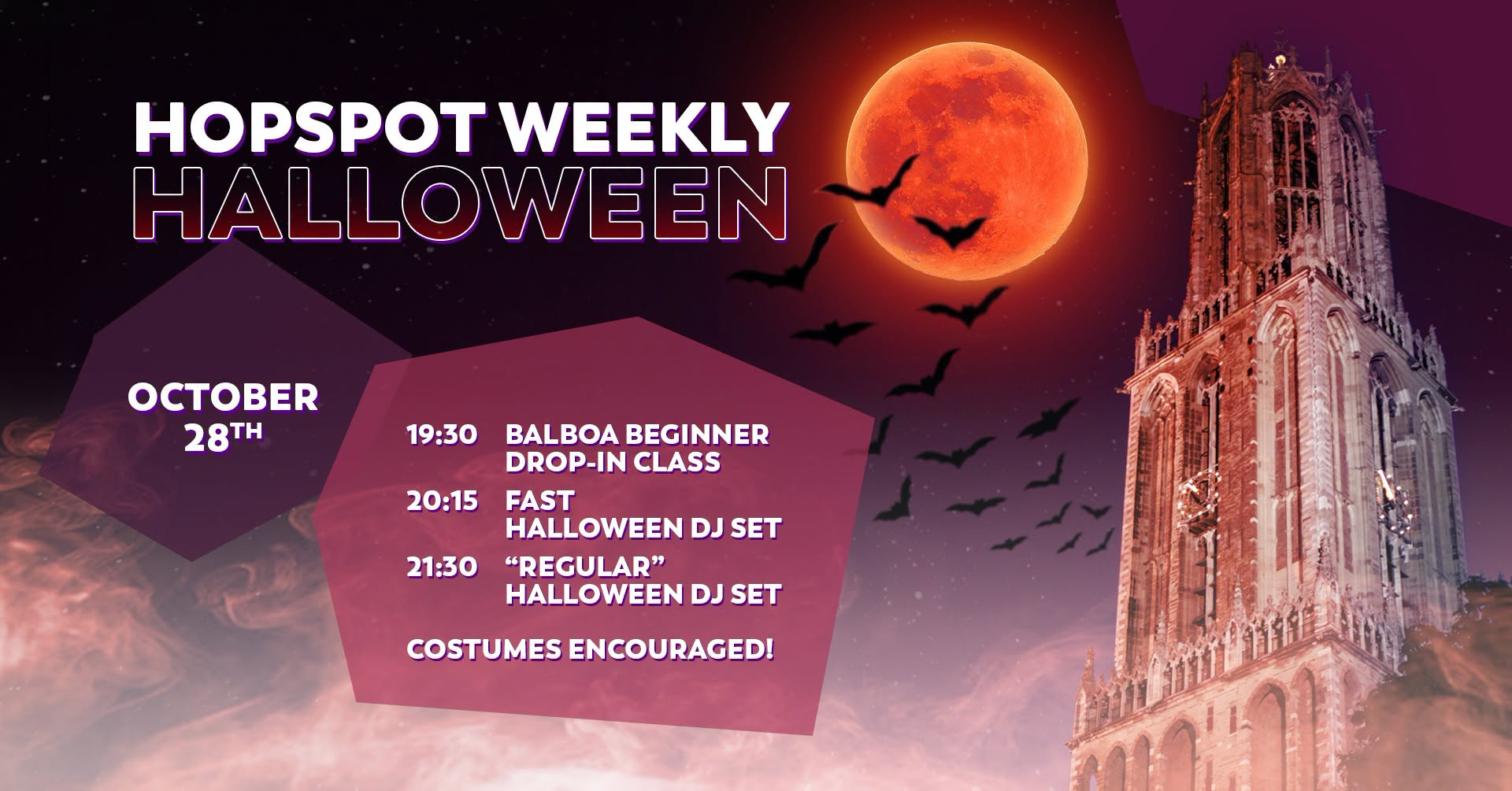 SiU - HALLOWEEN HopSpot with Balboa Drop-in Class (Domplein, Marnixzaal)