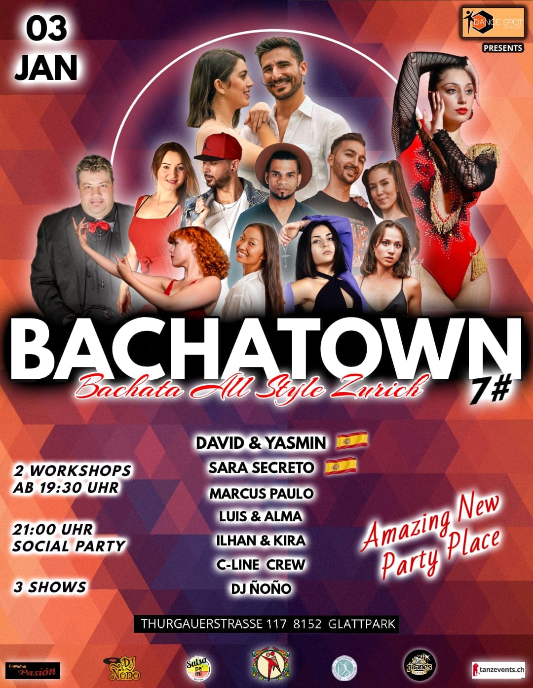 BACHATOWN #7 (Amazing New Location Format)