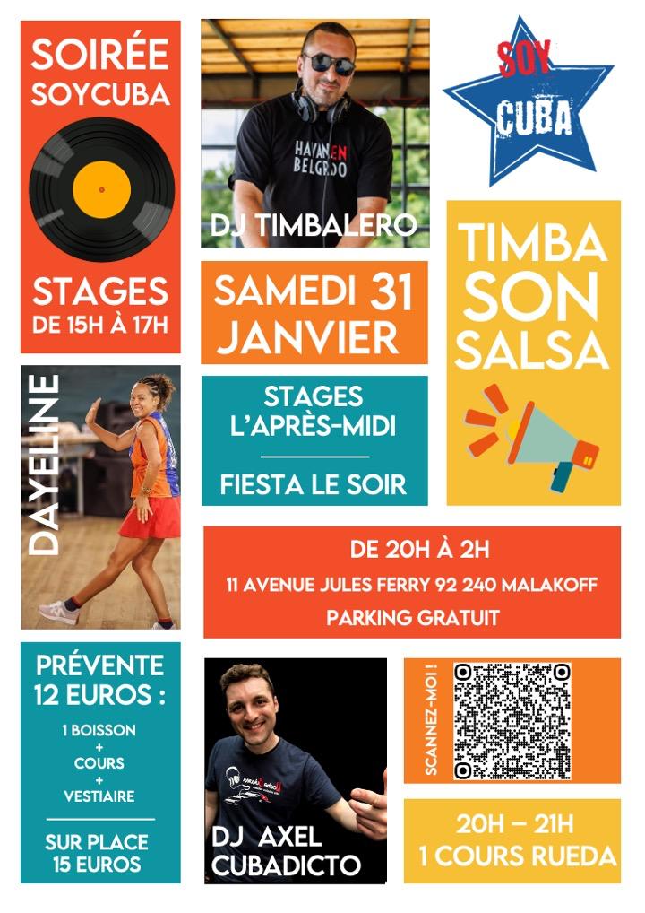 Soirée SOYCUBA 31 JANVIER 2026