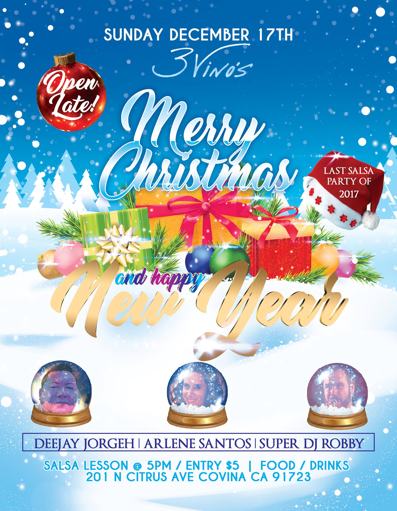 Let's celebrate Christmas and the last salsa sunday of 2017!