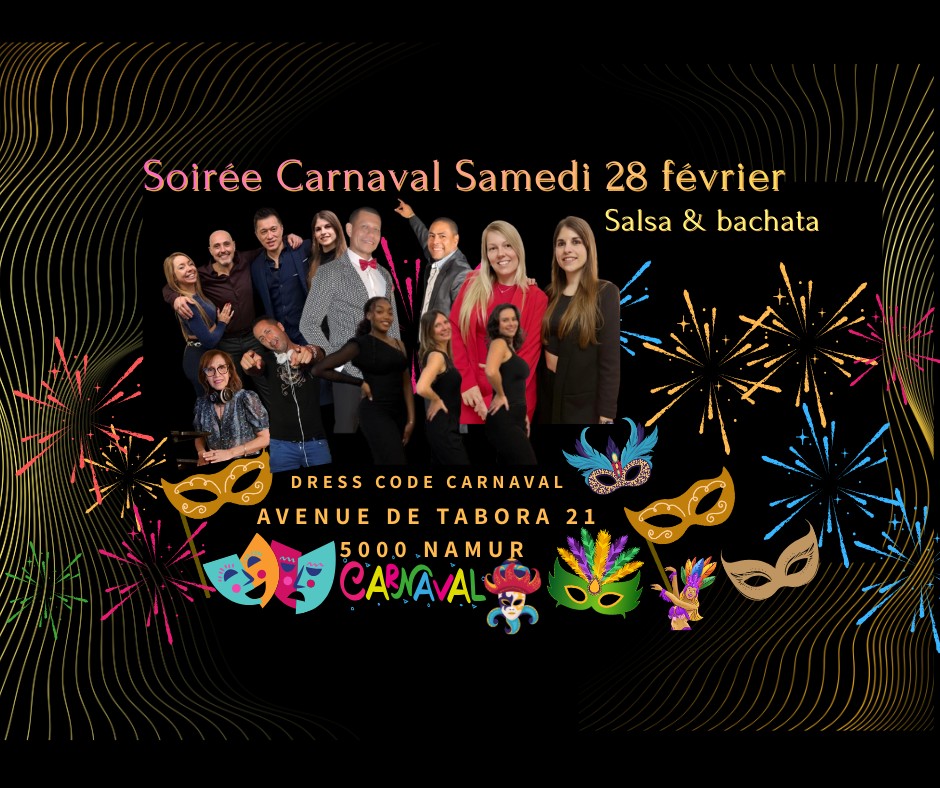 Soirée Carnaval Salsa bachata Tabora Namur 28 Février