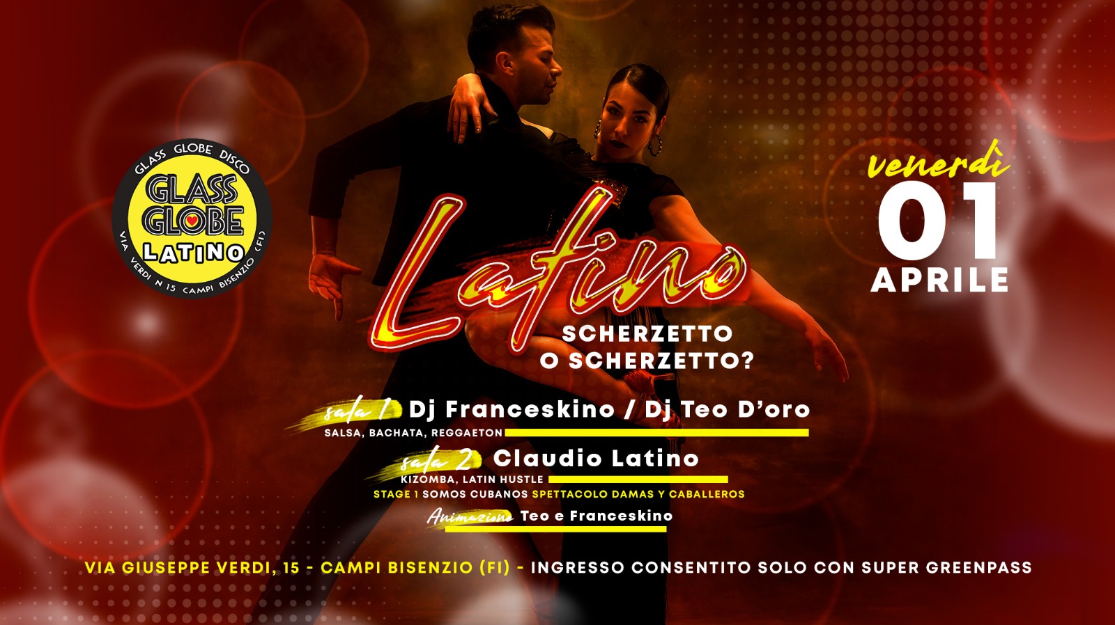 Venerdì Glass Globe Latino Scherzetto o scherzetto?