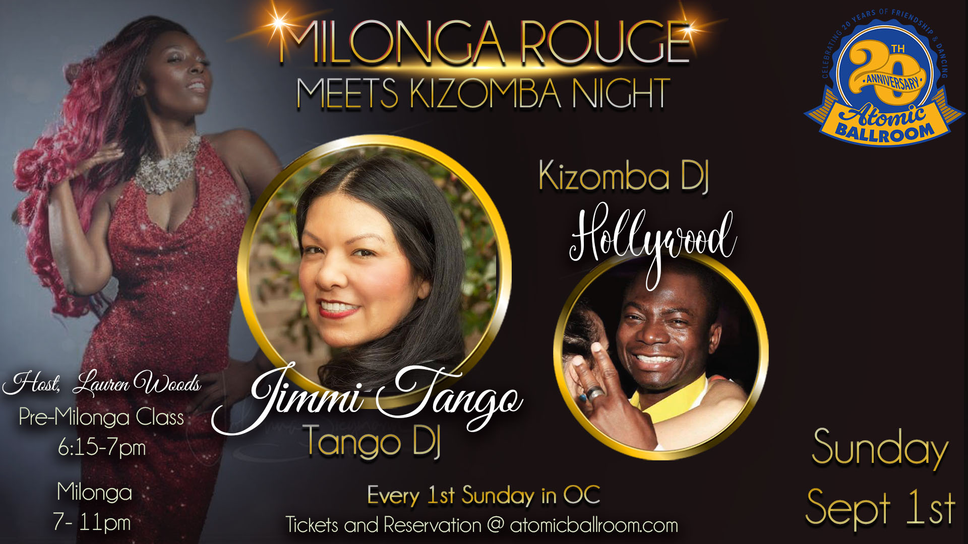 Milonga Rouge meets Kizomba Night in OC @Atomic