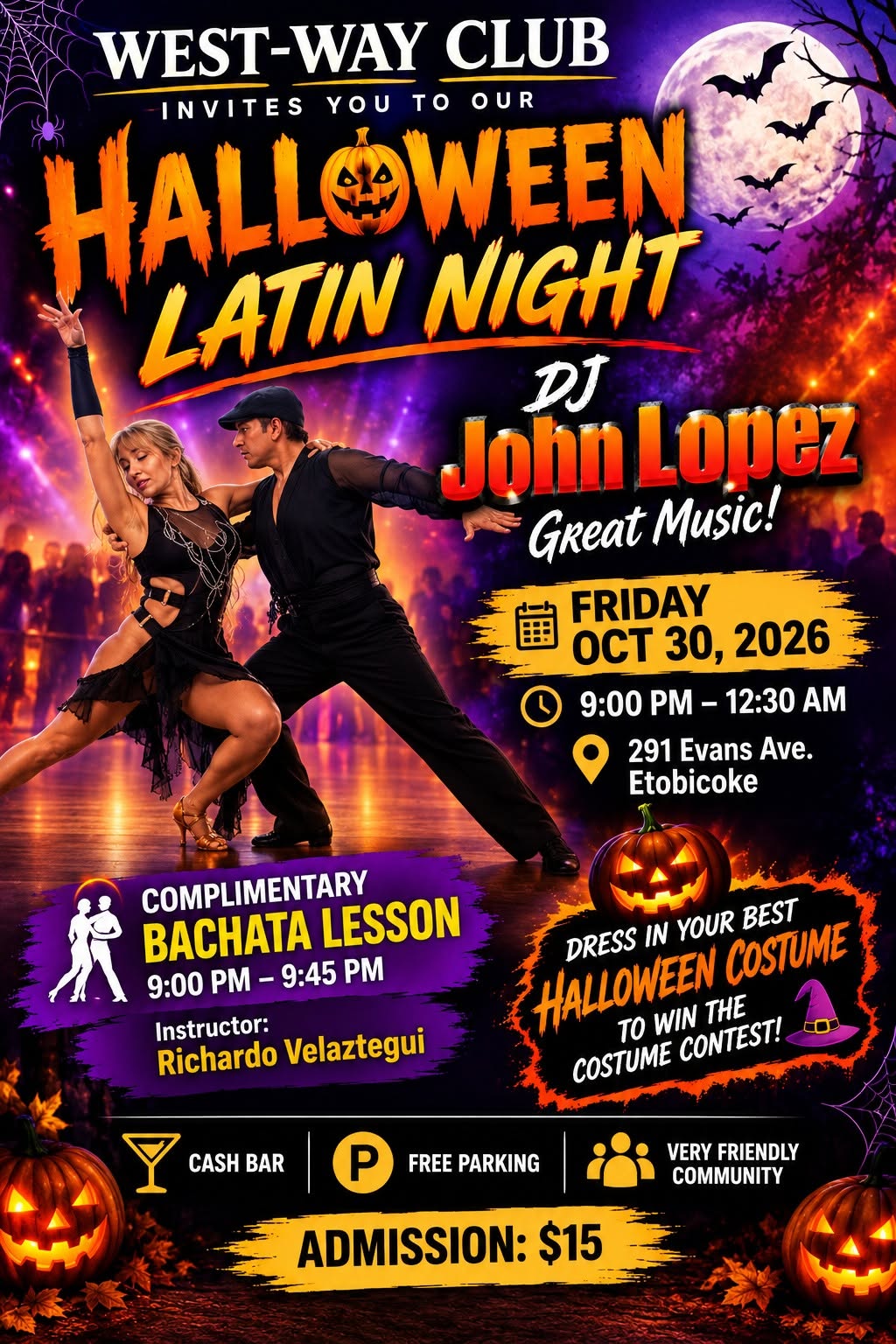 Friday Halloween Latin Night