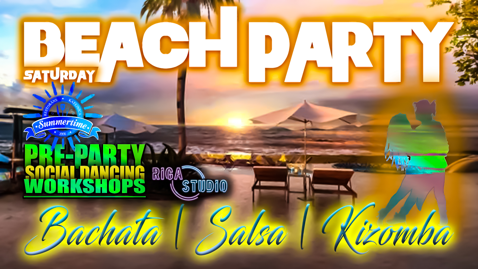 BEACH PARTY - Social dancing Riga Studio x Urban Sensual x Summertime