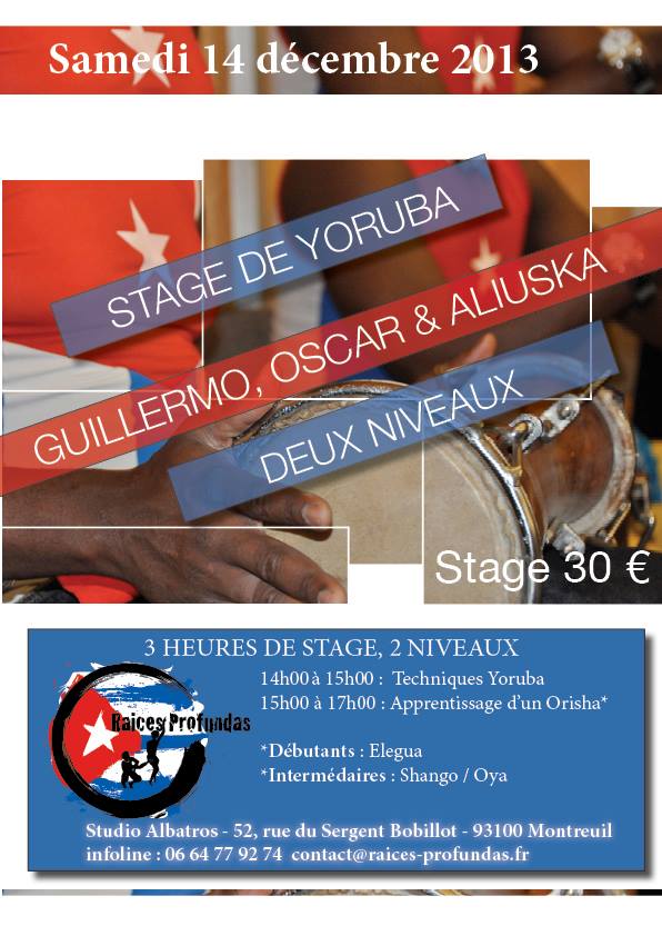 Stage de Yoruba au Studio Albatros