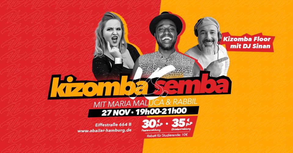 Kizomba Workshop & Party mit Rabbil & Maria - Hamburg