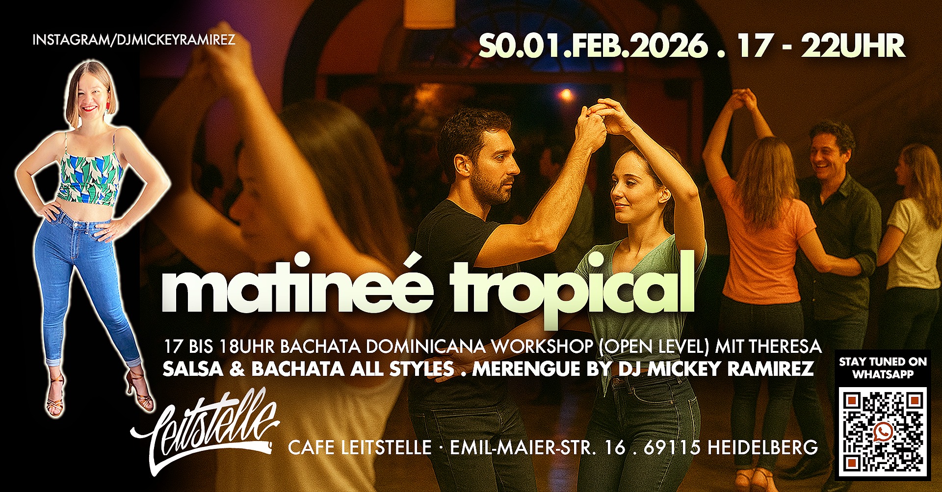 MATINEÉ TROPICAL® + Bachata Dominicana Workshop