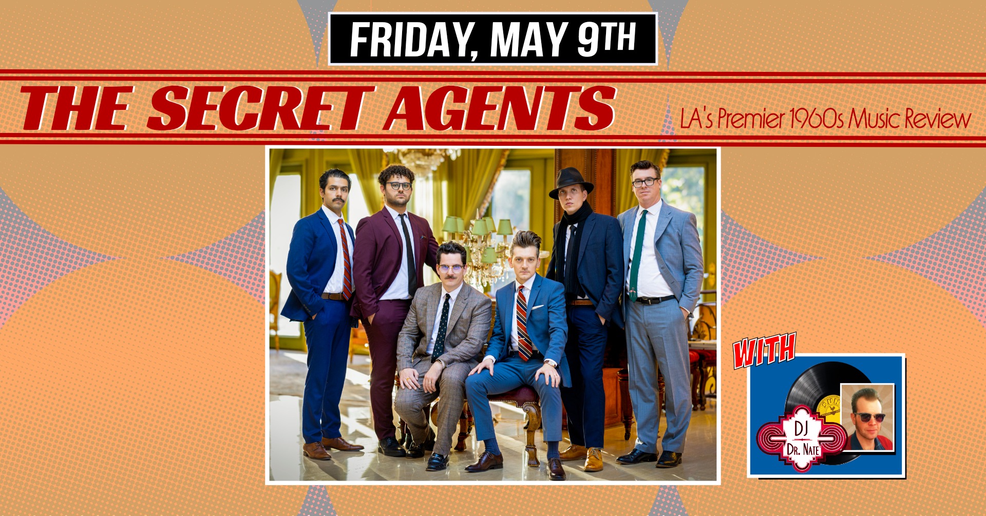 THE SECRET AGENTS return to The Moose with DJ DR NATE and TIME2SWING