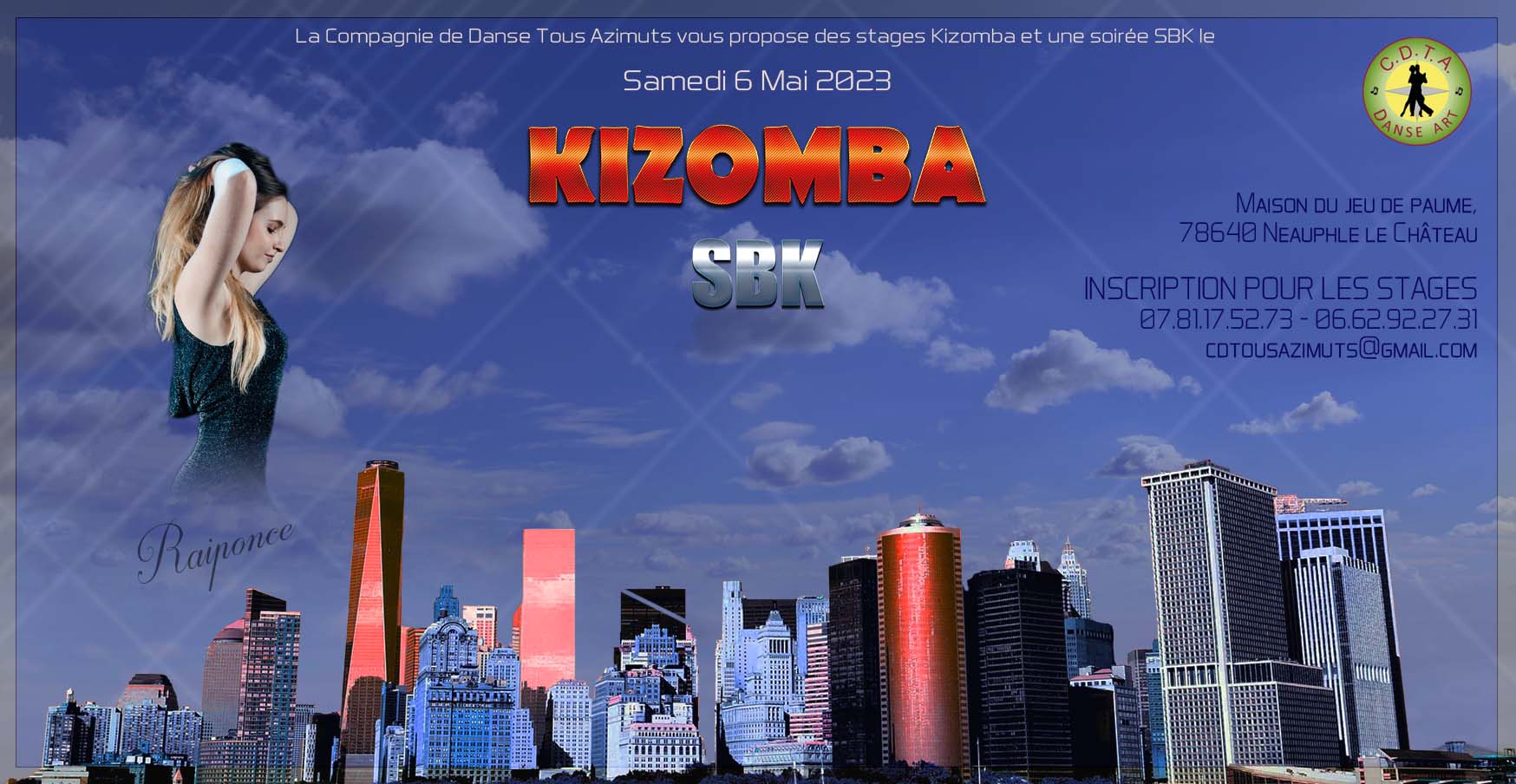 Stages, Cours Kizomba et soirée SBK
