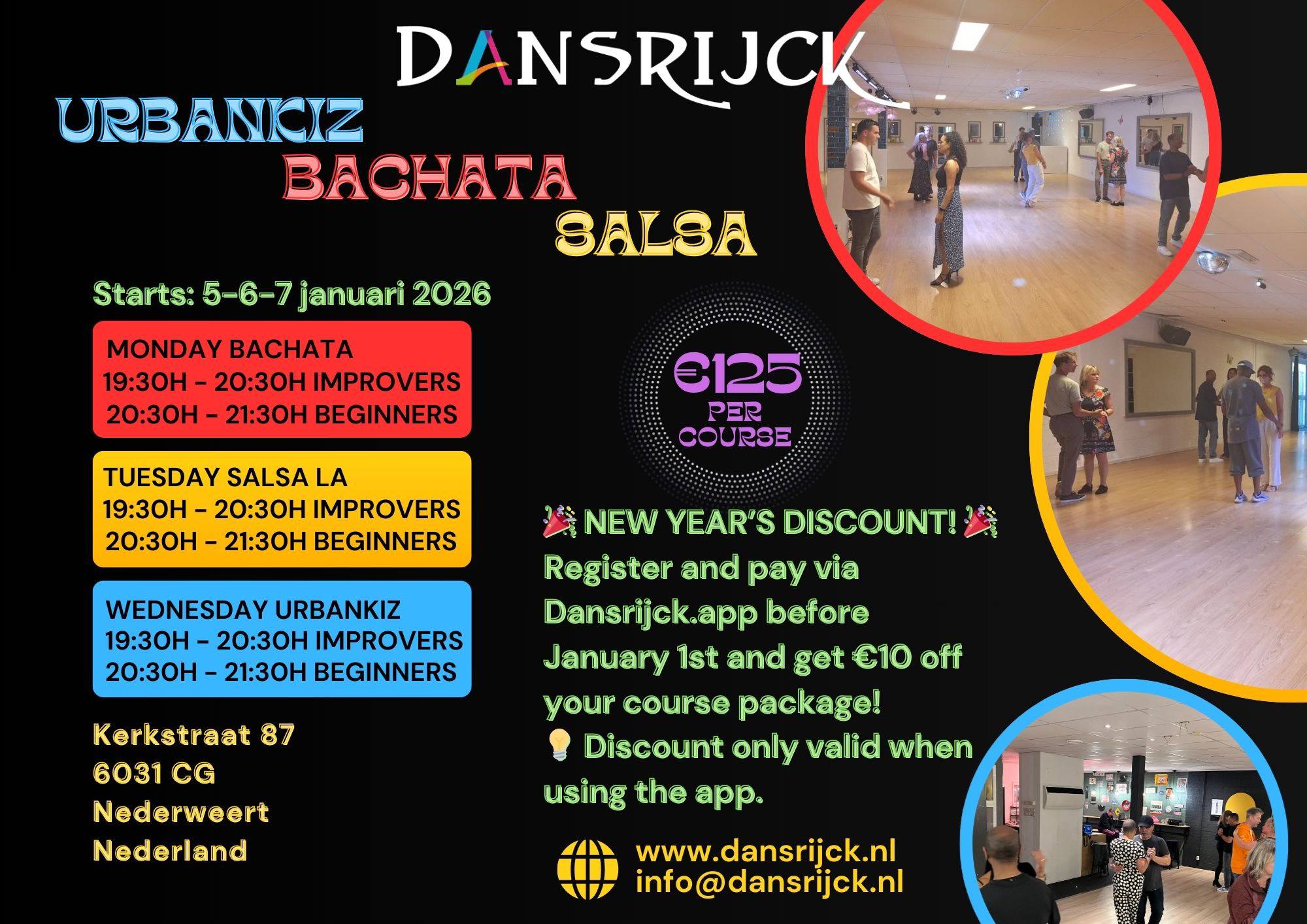 Salsa Bachata Kizomba in Nederweert