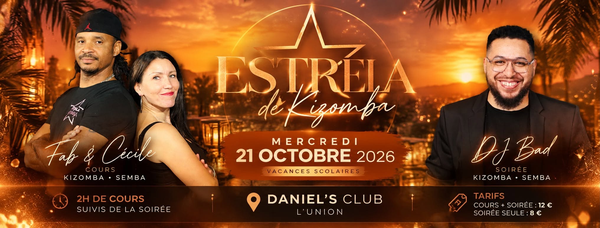 Estrela de Kizomba, tous les mercredis des vacances, à Toulouse