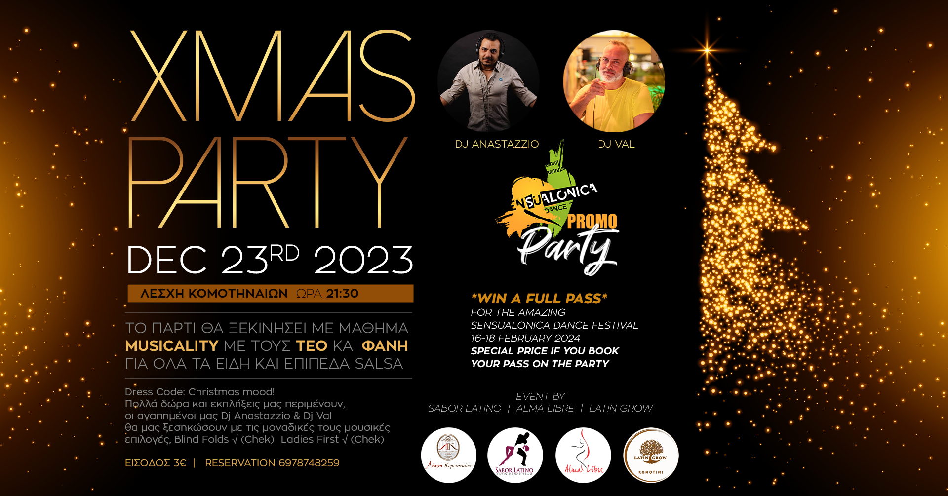 XMAS Latin Party & Sensualonica Promo!