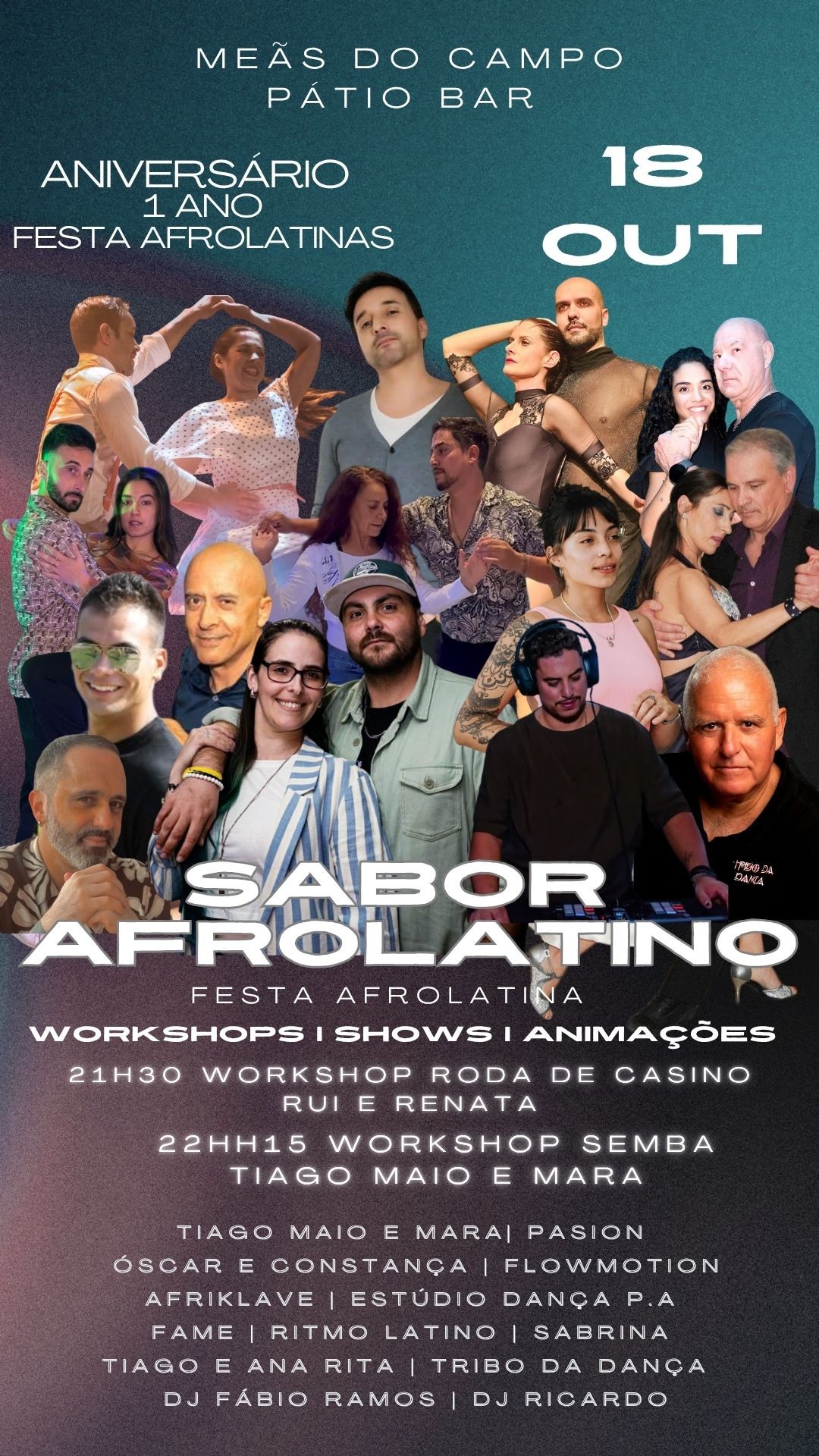 ✨️FESTA AFROLATINA✨️ 1° Aniversário Pátio Bar (Meãs do Campo)