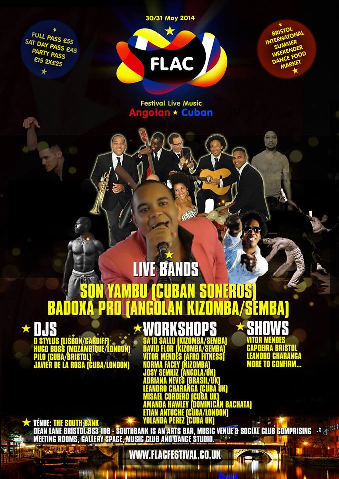 ☆ Let's afro-fitness with Vitor Mendes at Flac Festival 30. - 31.5.2014, Bristol, UK ★