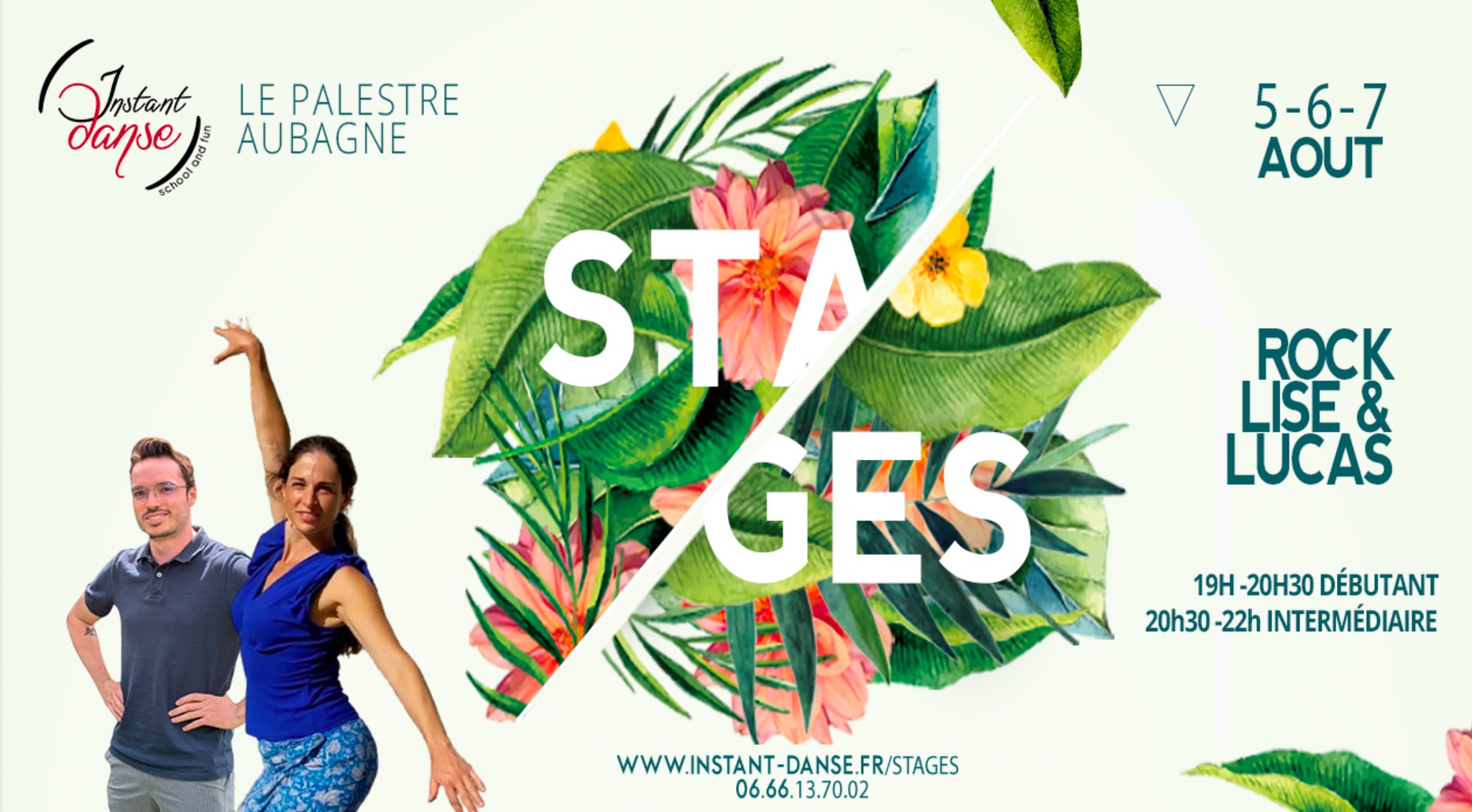Stages d'été Instant Danse : Rock avec Lise et Lucas