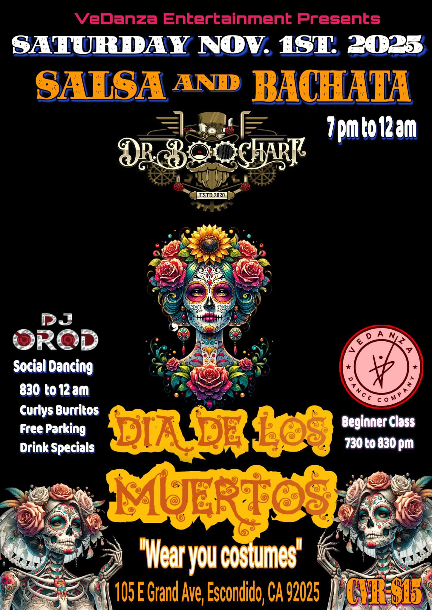 Salsa + Bachata Dia De Los Muertos
