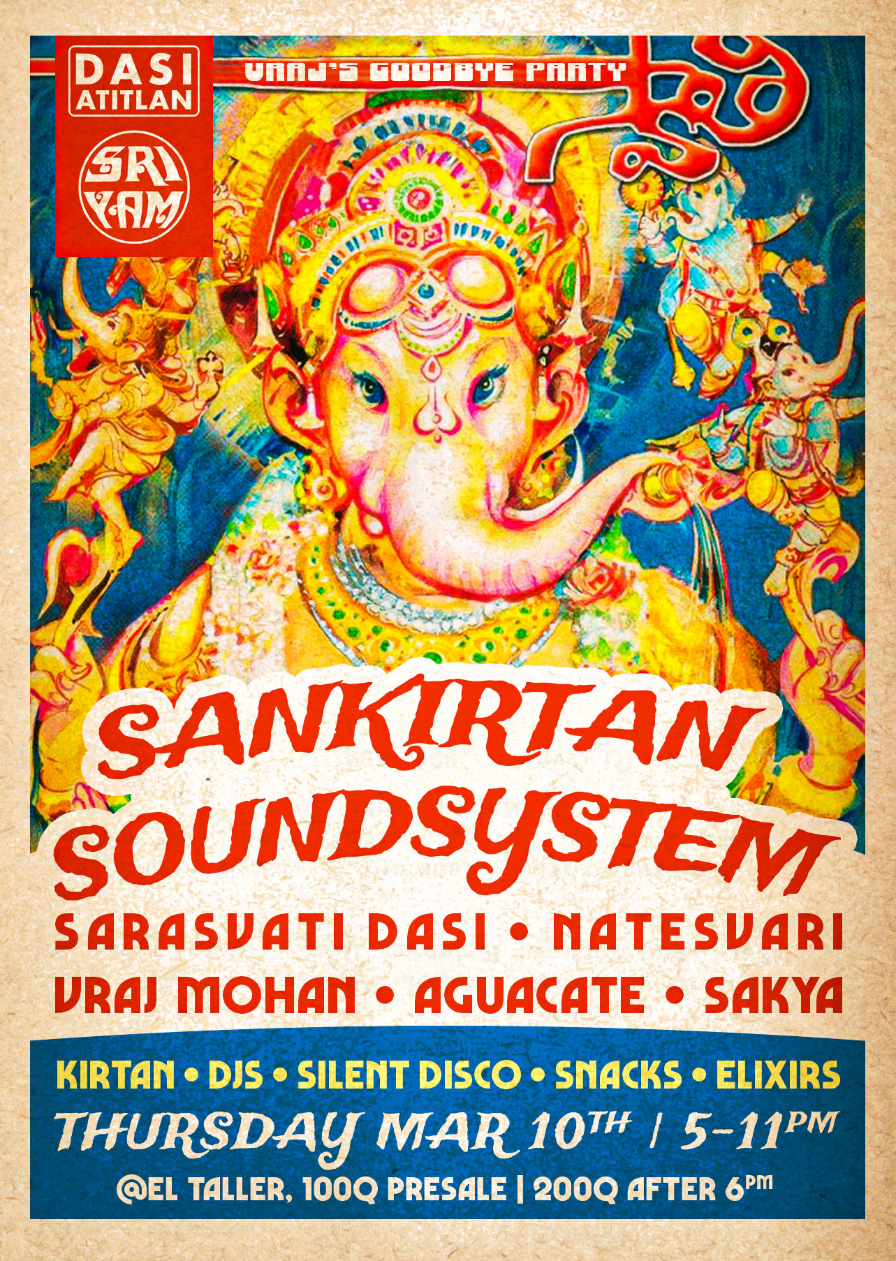 Sankirtan Soundsystem Vraj's goodbye party