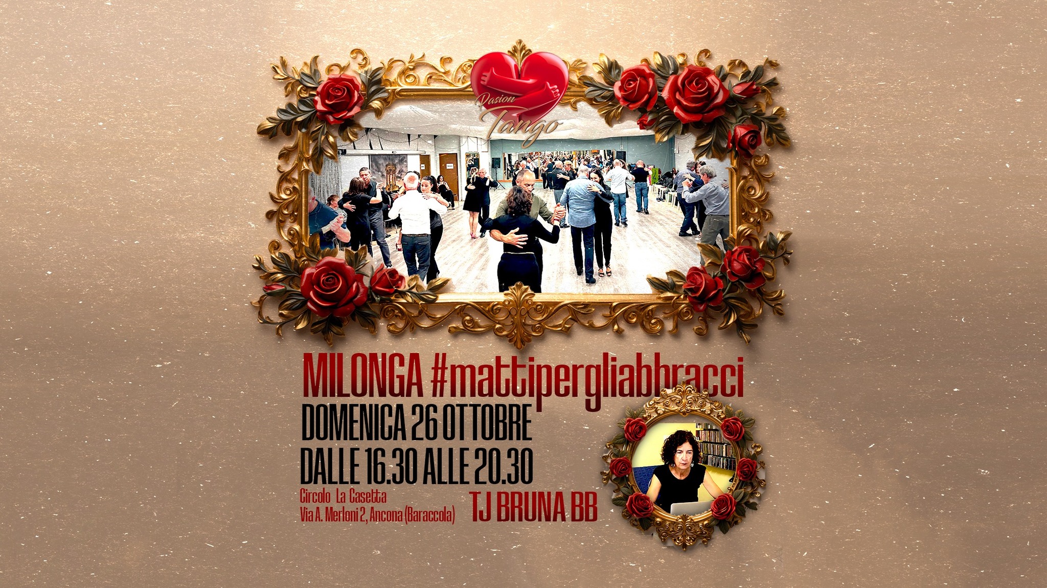MILONGA pomeridiana #mattipergliabbracci - DOMENICA 26 OTTOBRE - Tj BRUNA BB
