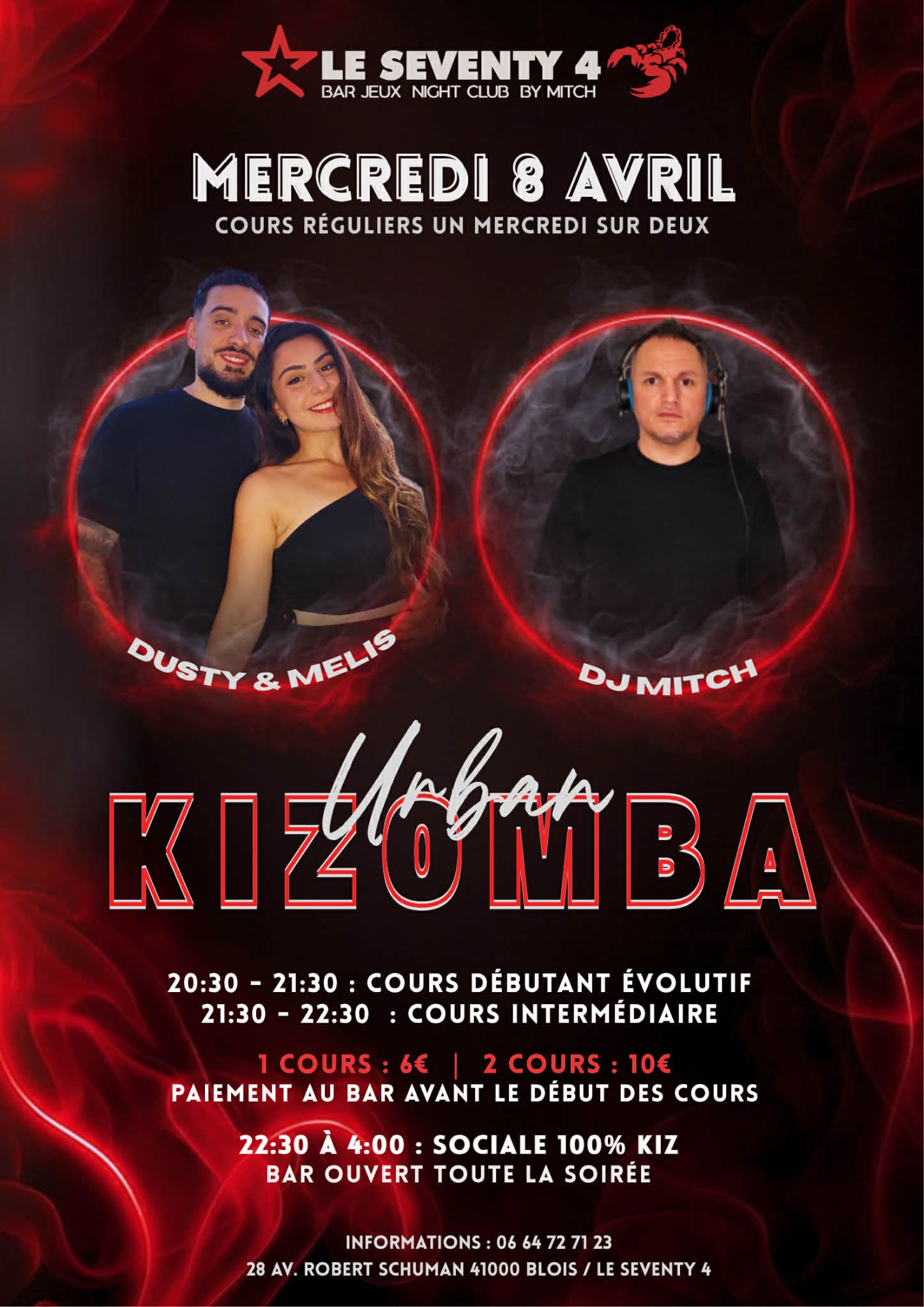 COURS KIZOMBA URBANKIZ BY DUSTY & MELIS