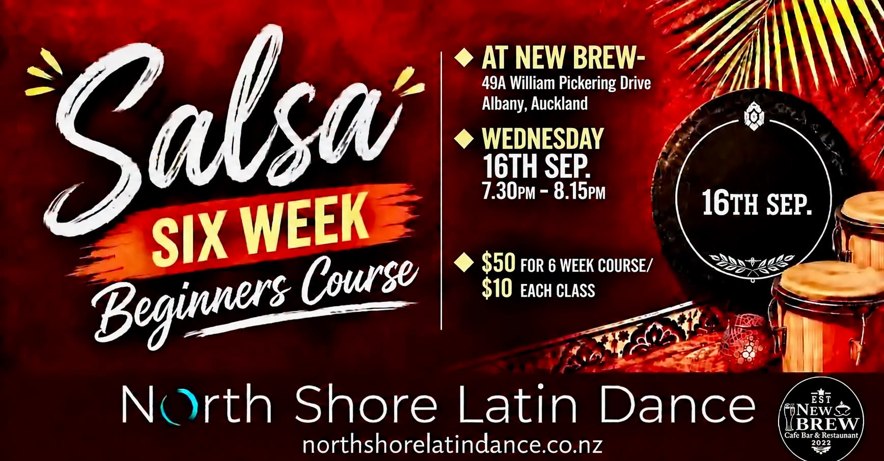 Wednesday Salsa Beginners 6 Week Course