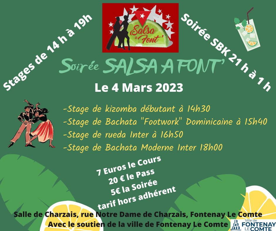 Stages et Soirée Salsa à Font !