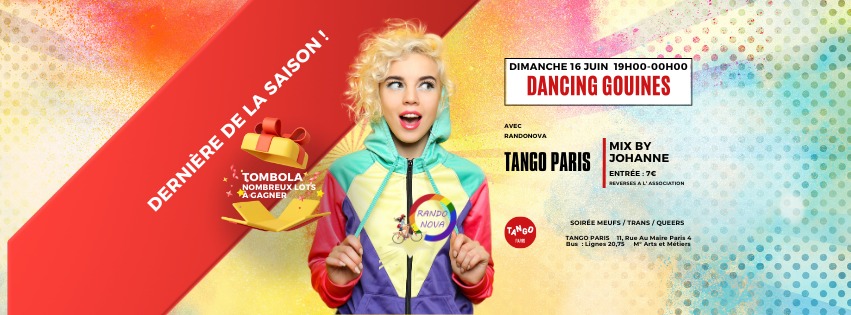 DANCING GOUINES DIMANCHE 16 JUIN 19h-00h TANGO PARIS