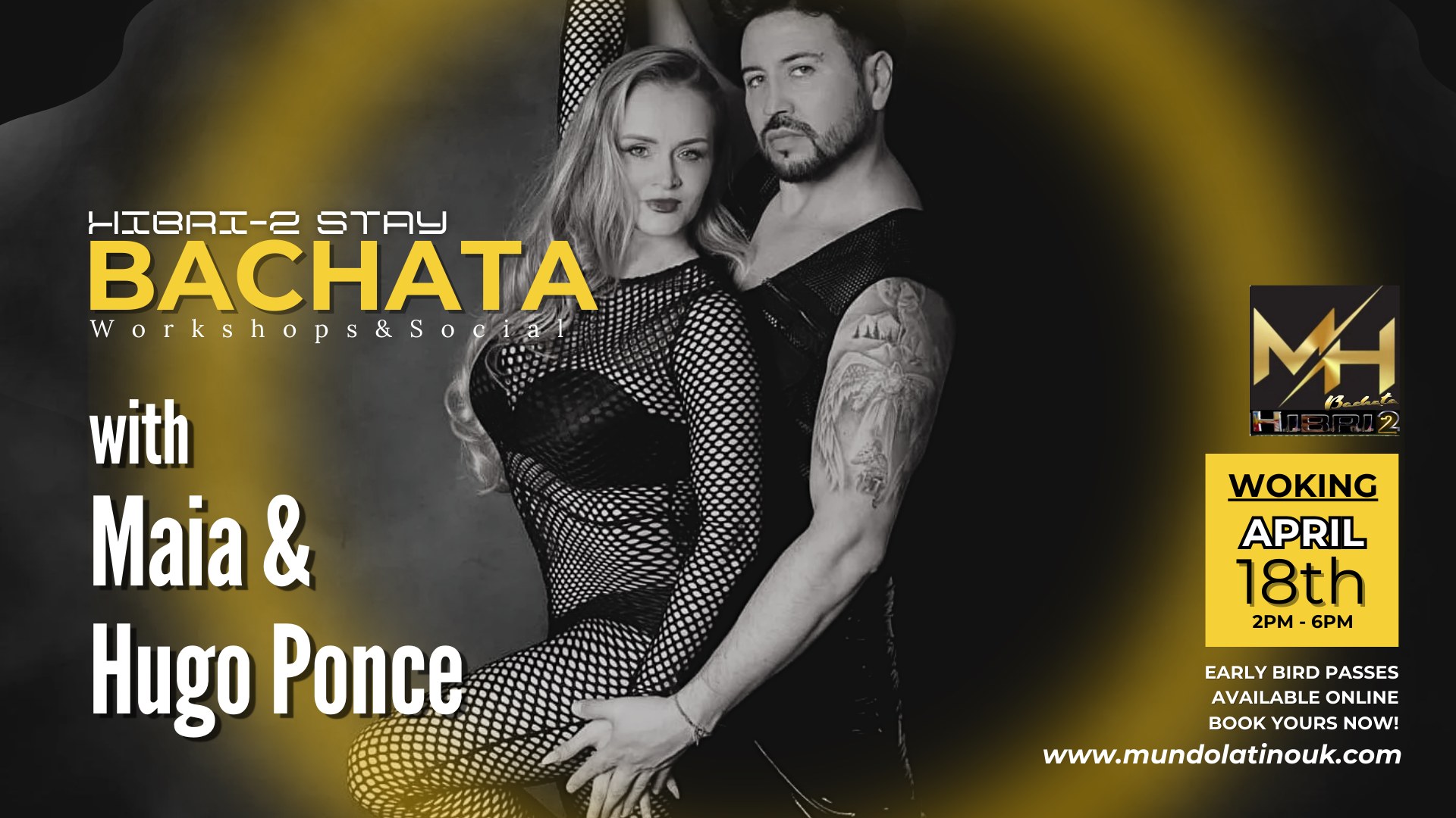 Hibri-2 Stay! Bachata Workshop & Social dancing. Woking.