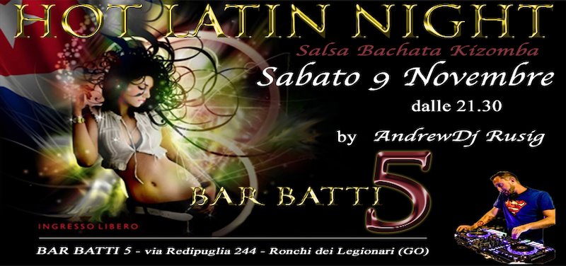 HOT LATIN NIGHT - Salsa Bachata Kizomba - by AndrewDj Rusig