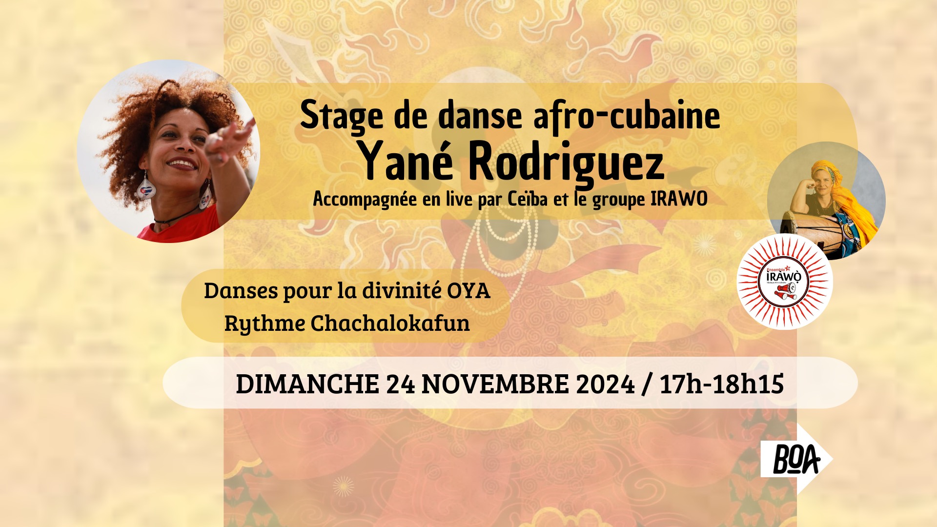 Stage danse afro-cubaine - Oya Yané Rodriguez