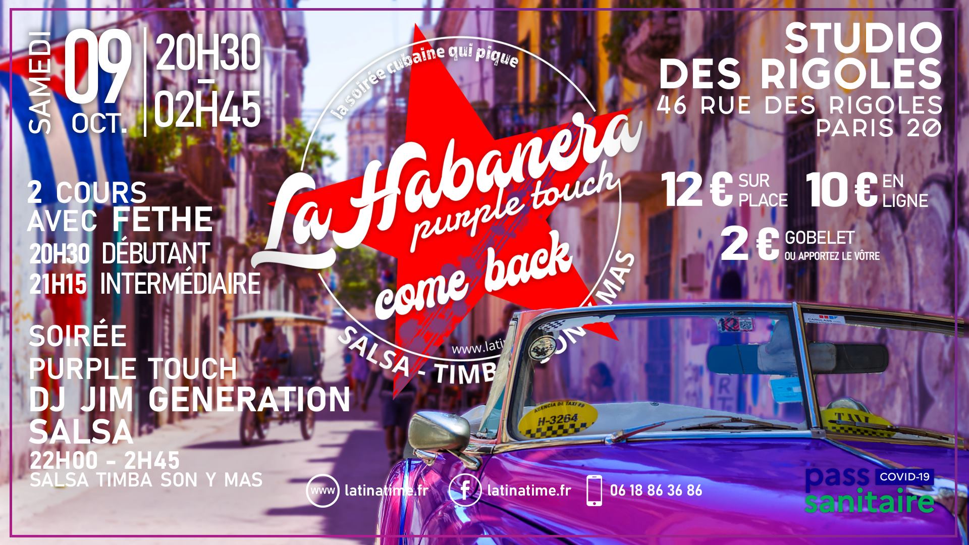 La Habanera come back - Fethe Be & Jim Generation Salsa - 09 Octobre 2021